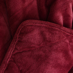 Dream Theory Butter Velvet Weighted Blanket 15 Lbs Red - Neurodiversity Nation