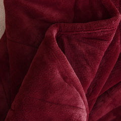 Dream Theory Butter Velvet Weighted Blanket 15 Lbs Red - Neurodiversity Nation