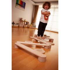 Wooden Balance Beam and Stepping Stones Set - Neurodiversity Nation