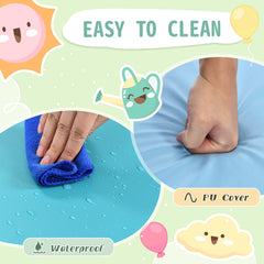 Soft Climb and Crawl Foam Playset 9 in 1 in Blues - Neurodiversity Nation