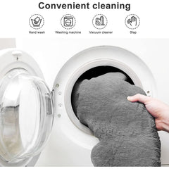 Fluffy Velvet Bean Bag Cover - Snow Gray - Neurodiversity Nation