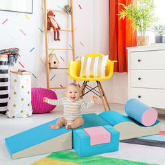 Soft Climb and Crawl Foam Playset 6 in 1 in Brights - Neurodiversity Nation
