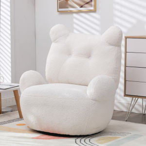 Plush Teddy Swivel Accent Chair - Neurodiversity Nation